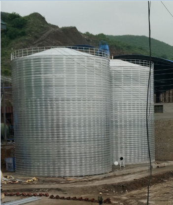 丽江粮食钢板仓的安装全过程不用热焊接